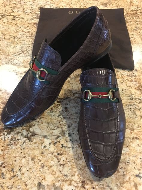 mens gucci alligator shoes|Gucci shoes for men.